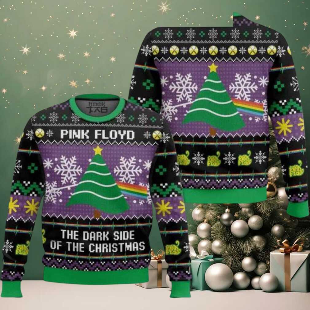 Pink Floyd The Dark Side Of The Christmas Ugly Sweater Pink Floyd The Dark Side Of The Christmas Ugly Sweater