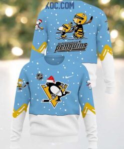 Pittsburgh Penguins 2024 Snoopy Night And Day Christmas Ugly Sweater