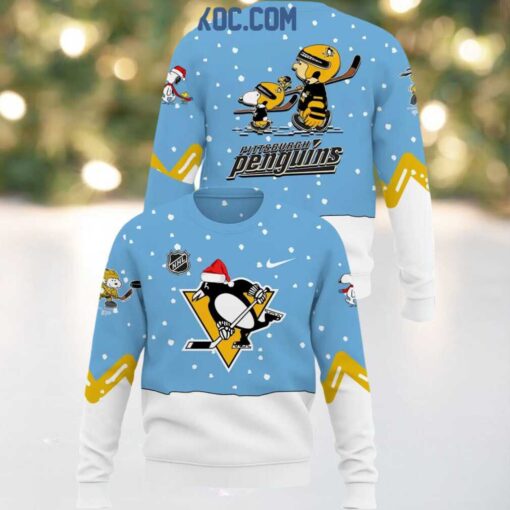 Pittsburgh Penguins 2024 Snoopy Night And Day Christmas Ugly Sweater