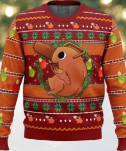 Pochita Chainsaw Man Ugly Christmas Sweater