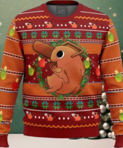 Pochita Chainsaw Man Ugly Christmas Sweater