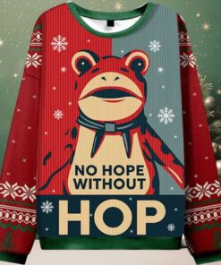 Portland Frog No Hope Without Hop Ugly Christmas Sweater Portland Frog No Hope Without Hop Ugly Christmas Sweater