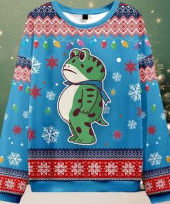 Portland Frog Ugly Christmas Sweater Portland Frog Ugly Christmas Sweater