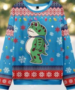Portland Frog Ugly Christmas Sweater Portland Frog Ugly Christmas Sweater
