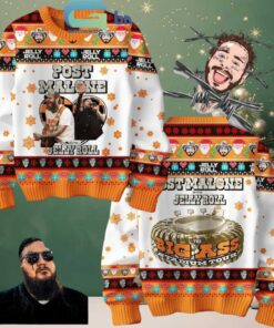 Post Malone Posty With Jelly Roll 2025 Tour Christmas Ugly Sweater