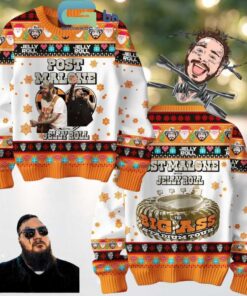Post Malone Posty With Jelly Roll 2025 Tour Christmas Ugly Sweater