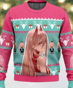 Power Chainsaw Man Ugly Christmas Sweater