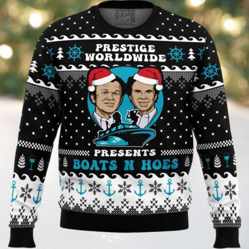 Prestige Worldwide Boat n Hoes Step Brothers Ugly Christmas Sweater