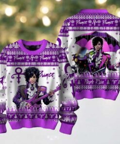 Prince Purple Rain 2025 In Christmas Ugly Sweater