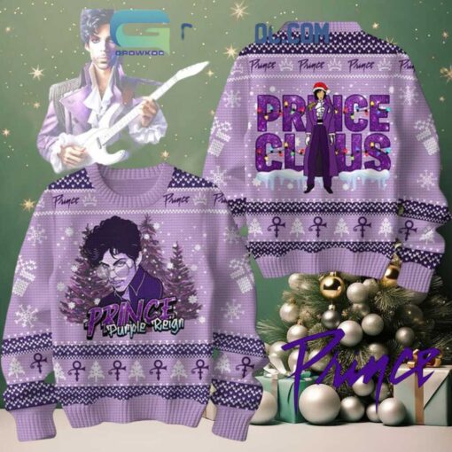 Prince Purple Reign Prince Claus Christmas Ugly Sweater