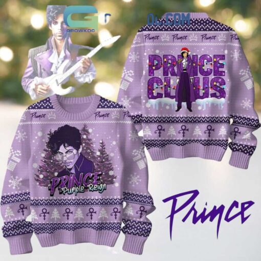 Prince Purple Reign Prince Claus Christmas Ugly Sweater