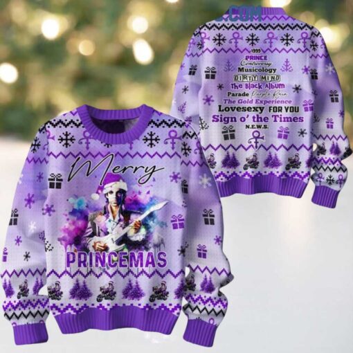 Prince Sign O’ The Time 2025 Christmas Princemas Ugly Sweater