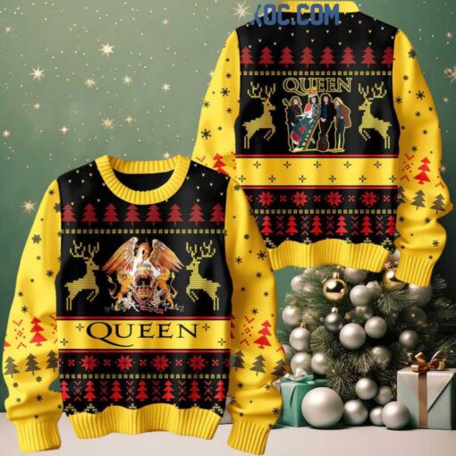 Queen Rock You In Merry Christmas 2024 Ugly Sweater
