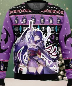 Raiden Genshin Impact Ugly Christmas Sweater