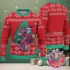 Green Ugly Christmas Sweater with White Snowflake Pattern Featuring Nurse Heartbeat Atrial Fibrillation