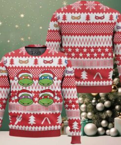 Red Xmas Teenage Mutant Ninja Turtles Ugly Christmas Sweater Red Xmas Teenage Mutant Ninja Turtles Ugly Christmas Sweater