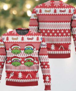 Red Xmas Teenage Mutant Ninja Turtles Ugly Christmas Sweater Red Xmas Teenage Mutant Ninja Turtles Ugly Christmas Sweater