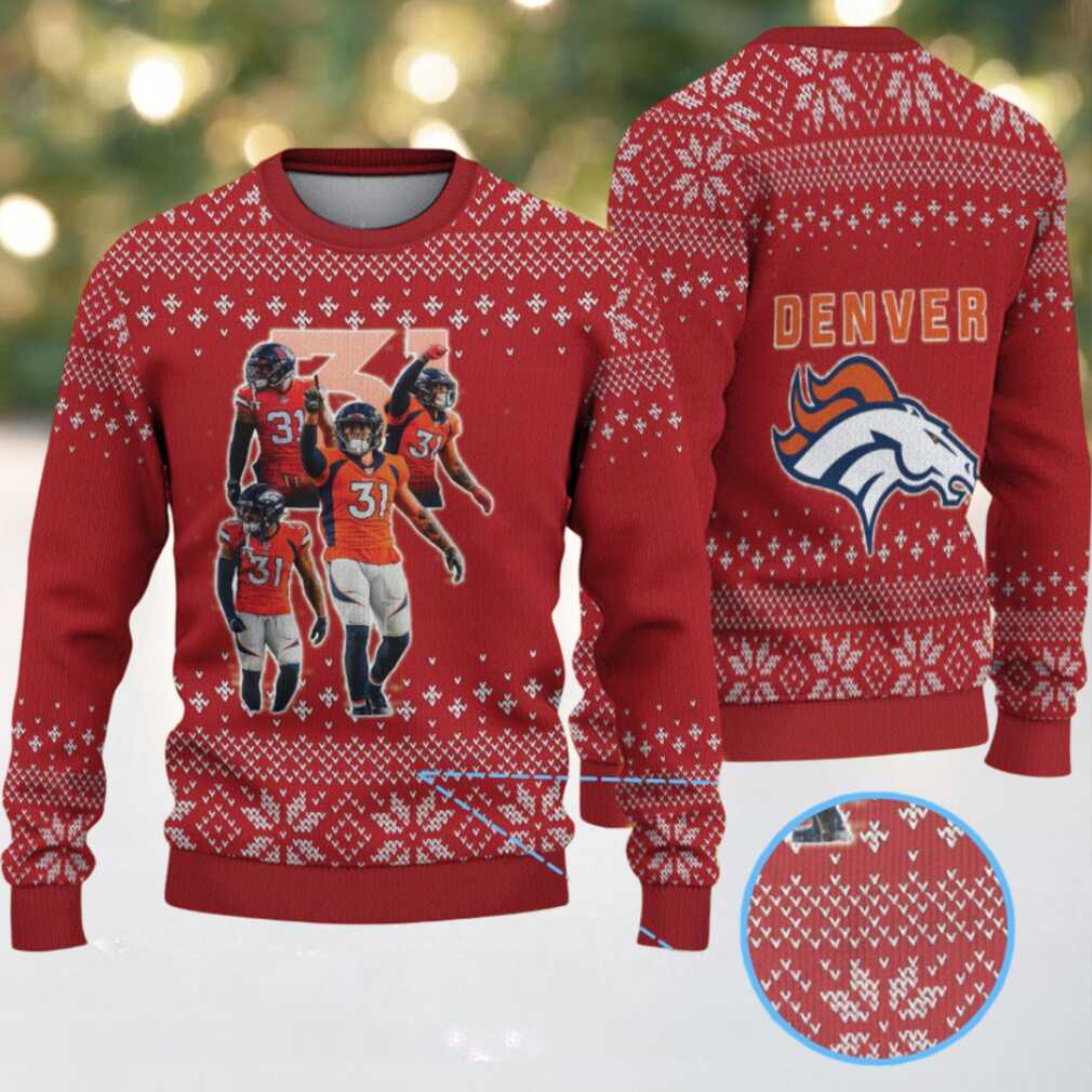 Red and White Denver Broncos Snowflake Knit Vintage Ugly Christmas Sweater – Orange Jersey Edition Red and White Denver Broncos Snowflake Knit Vintage Ugly Christmas Sweater – Orange Jersey Edition