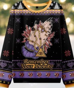 Remember Your Divinity Ugly Christmas Sweater