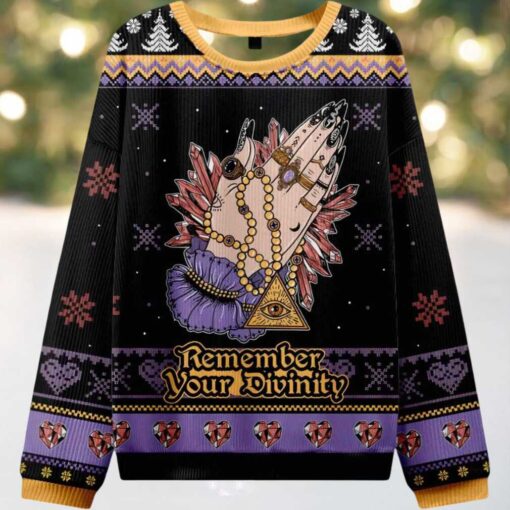 Remember Your Divinity Ugly Christmas Sweater