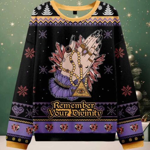 Remember Your Divinity Ugly Christmas Sweater