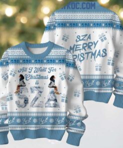 SZA All I Want For Christmas 2024 SZA Merry Pistmas Ugly Sweater