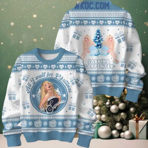 Sabrina Carpenter All I Want For Christmas Is Sabrina Ugly Sweater