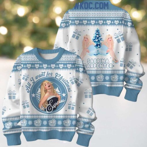 Sabrina Carpenter All I Want For Christmas Is Sabrina Ugly Sweater