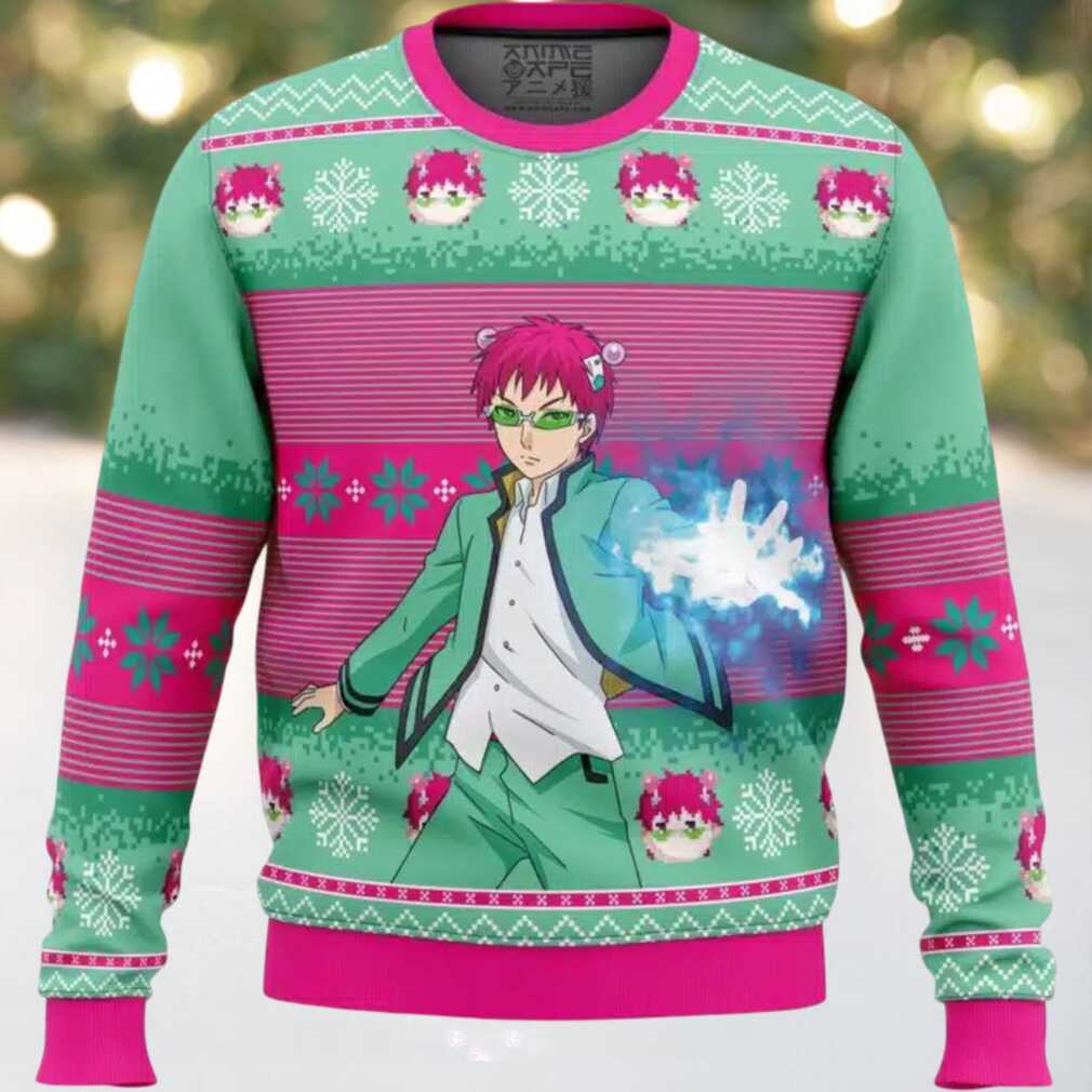 Saiki K The Disastrous Life of Saiki K Ugly Christmas Sweater Saiki K The Disastrous Life of Saiki K Ugly Christmas Sweater