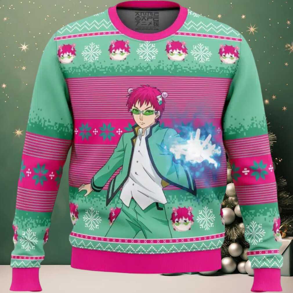 Saiki K The Disastrous Life of Saiki K Ugly Christmas Sweater Saiki K The Disastrous Life of Saiki K Ugly Christmas Sweater