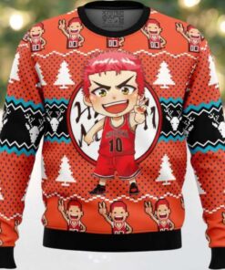 Sakuragi Hanamichi Slam Dunk Ugly Christmas Sweater