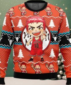 Sakuragi Hanamichi Slam Dunk Ugly Christmas Sweater