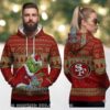 San Francisco 49Ers Holiday Pine Tree Ugly 3D Print Hoodie