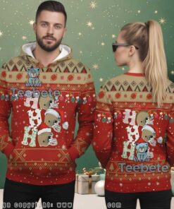 San Francisco 49Ers Ho Ho Ho Christmas Ugly 3D Hoodie