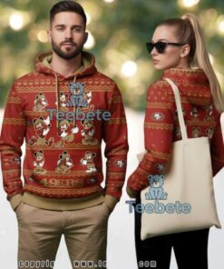 San Francisco 49Ers Mickey Mouse Disney Ugly Christmas 3D Hoodie San Francisco 49Ers Mickey Mouse Disney Ugly Christmas 3D Hoodie