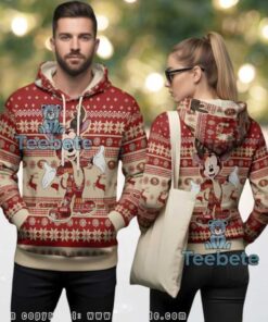 San Francisco 49Ers Mickey Mouse Reindeer Ugly Christmas 3D Print Hoodie San Francisco 49Ers Mickey Mouse Reindeer Ugly Christmas 3D Print Hoodie