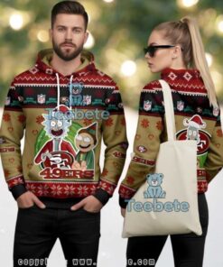San Francisco 49Ers Rick And Morty Ugly Christmas 3D Print Hoodie