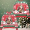Yep Cartoon Graphics Snowflake Pattern Ugly Christmas Sweater Black
