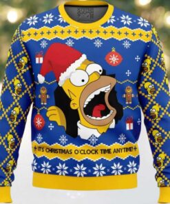 Santa Homer The Simpsons Ugly Christmas Sweater