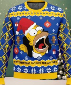 Santa Homer The Simpsons Ugly Christmas Sweater