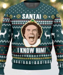 Santa I Know Him Elf Ugly Christmas Sweater