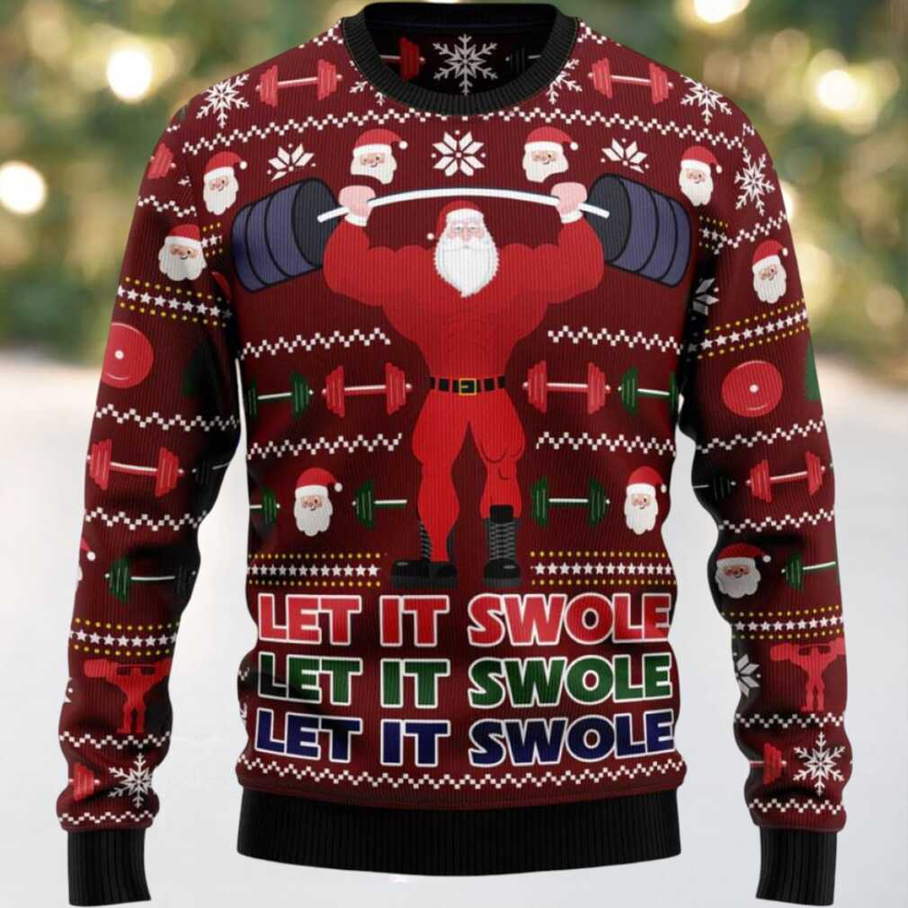 Santa Weightlifting Ugly Christmas Sweater For Men And Women Christmas Gift Christmas Winter Fashion 2793 Santa Weightlifting Ugly Christmas Sweater For Men And Women Christmas Gift Christmas Winter Fashion 2793
