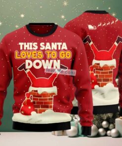 Satan Claus Stuck In Chimney Meme Ugly Christmas Sweater Red Big And Tall Satan Claus Stuck In Chimney Meme Ugly Christmas Sweater Red Big And Tall