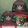 Thanos Less People More Bourbon Snowflake Ugly Christmas Sweater Black