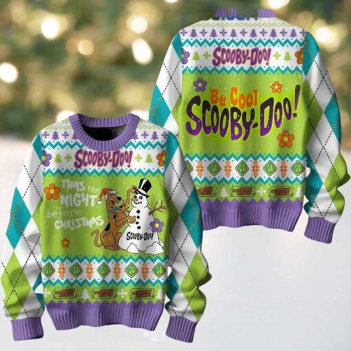 Scooby Doo Be Cool The Night Before Christmas 2024 Ugly Sweater