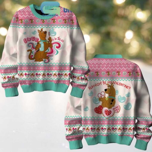 Scooby Doo Ruh Roh Be My Valentine Happy Holidays Ugly Sweater