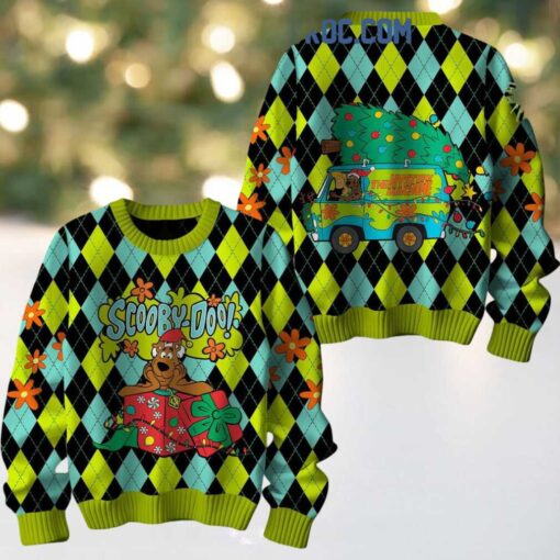 Scooby Doo The Mystery Machine Christmas Be Merry Ugly Sweater