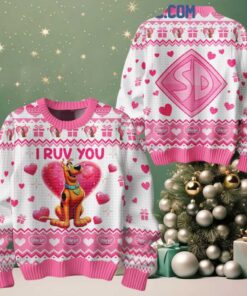 Scooby doo 2025 True Love I Ruv You Happy Valentine Ugly Sweater