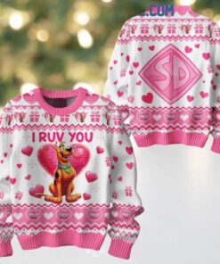 Scooby doo I Ruv You Happy Valentine 2025 Ugly Sweater