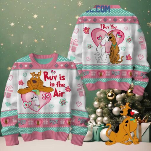 Scooby doo I Ruv You Love In The Air 2025 Ugly Sweater
